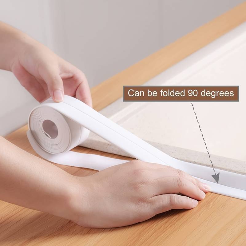 Upgrade Your Bathroom with Self-Adhesive Waterproof Caulk Strip Tape!