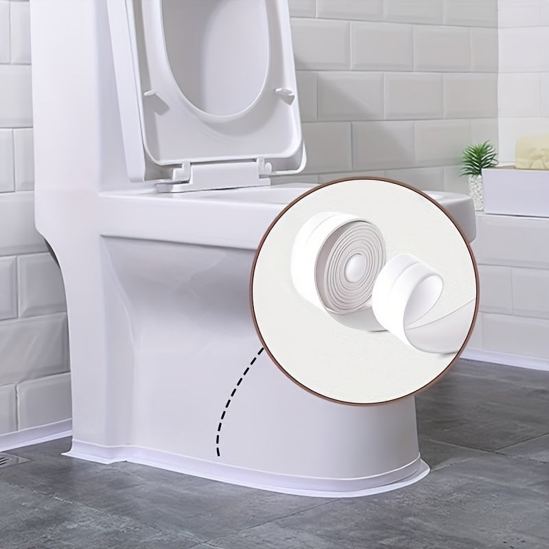 Upgrade Your Bathroom with Self-Adhesive Waterproof Caulk Strip Tape!