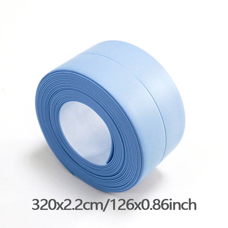1 Roll Caulk Tape, Waterproof PVC Sealing Tape, Self Adhesive Tape For Kitchen Countertop Sink Bathtub Bathroom Shower Toilet And Floor Wall, Edge Protector