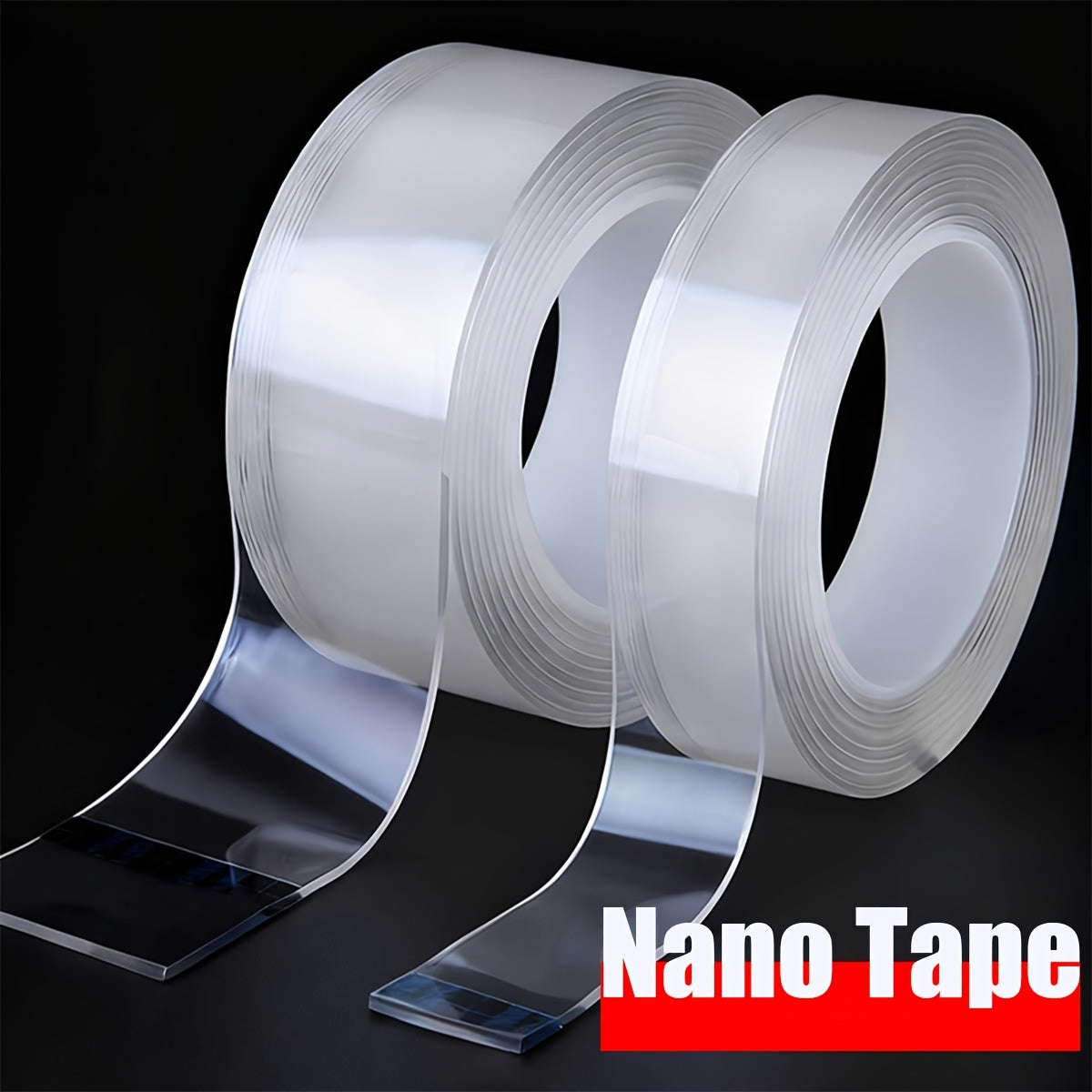 High-Viscosity Transparent Double-Sided Tape for Wall and Automotive Use, Traceless Strong Nano Acrylic Adhesive, High-Temperature Resistant, No Residue, Universal Magic Anti-Slip Sticker, Heavy-Duty Adhesive Tape