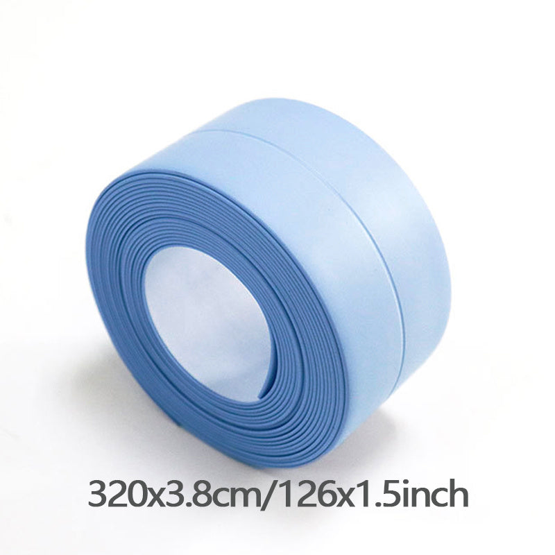 1 Roll Caulk Tape, Waterproof PVC Sealing Tape, Self Adhesive Tape For Kitchen Countertop Sink Bathtub Bathroom Shower Toilet And Floor Wall, Edge Protector